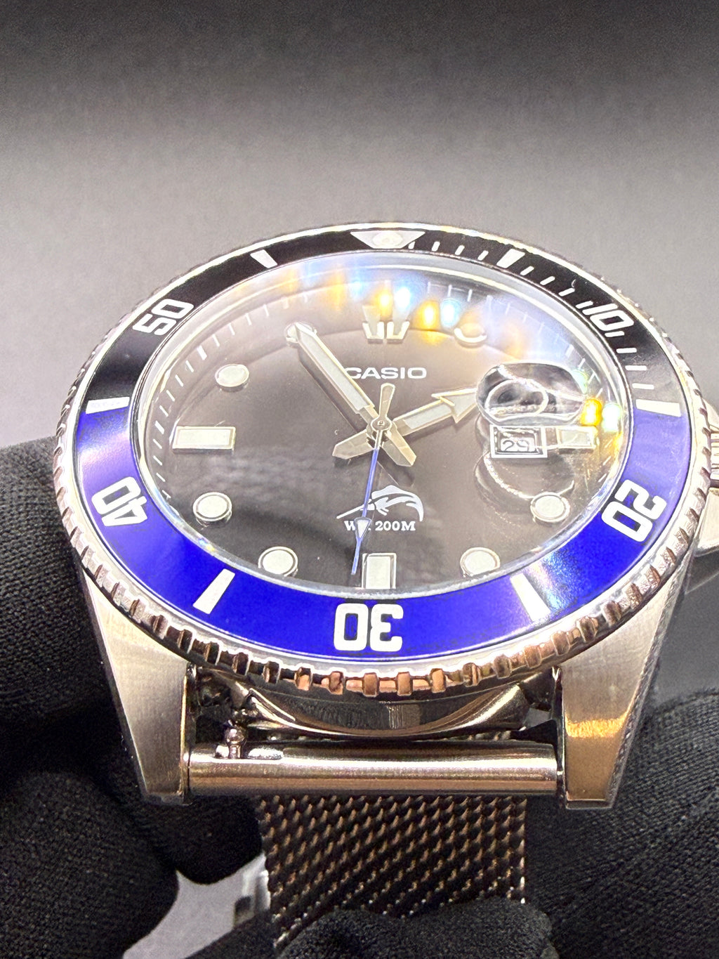 Casio Duro MDV106 Batman Custom