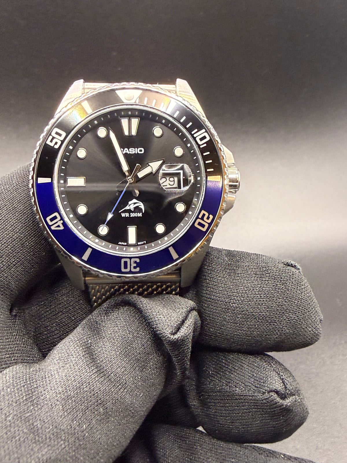 Casio Duro MDV106 Batman Custom