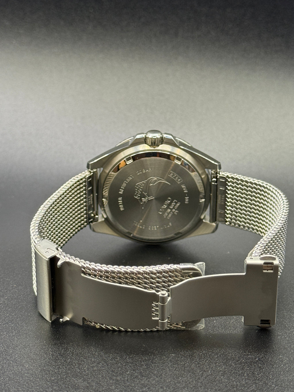Casio Duro MDV106 Green Ceramic Bezel Cyclops Milanese Bracelet