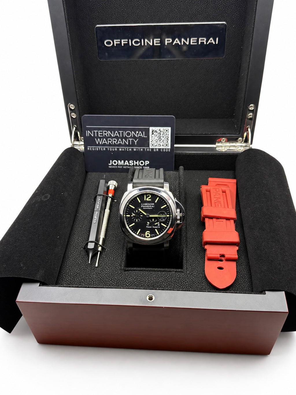 Panerai Luminor Power Reserve PAM00090 44mm Automatic Black Dial Box & Extras