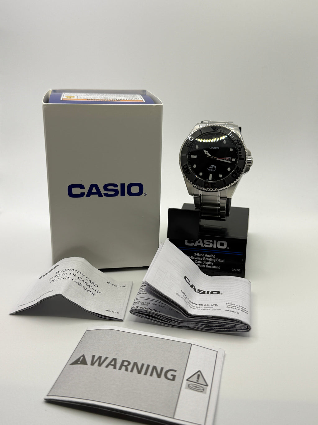 Casio Duro Master Steel – Double Dome Sapphire, 3D Matte Ceramic Bezel, Steel Bracelet