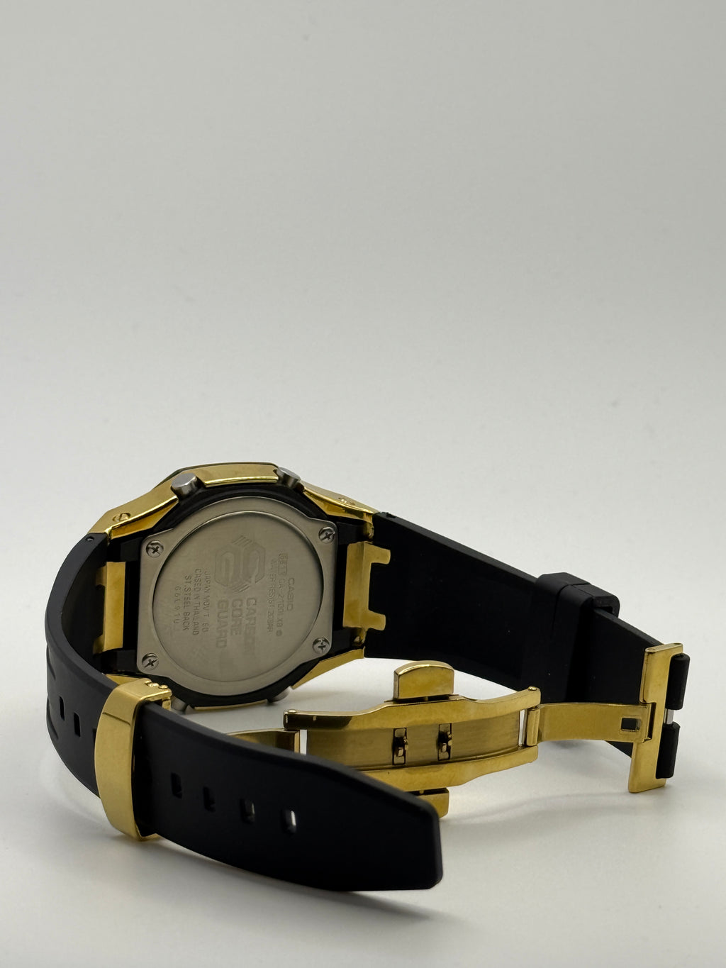 Casio G-SHOCK GA-2100 CasiOak Dark Gold Custom Mod Black & Gold Box