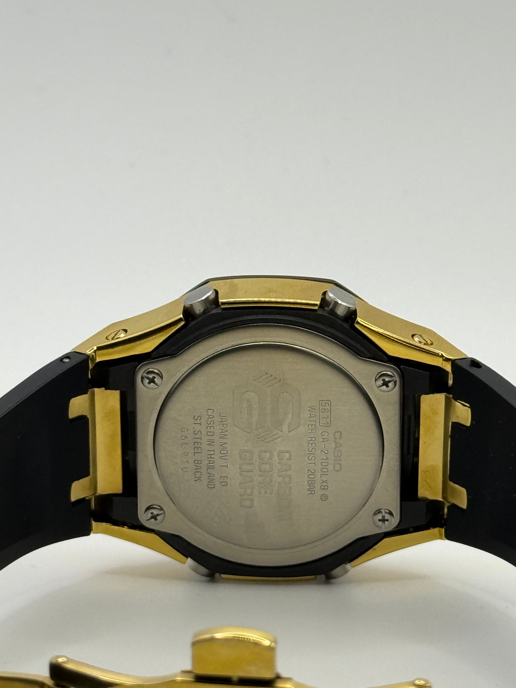 Casio G-SHOCK GA-2100 CasiOak Dark Gold Custom Mod Black & Gold Box