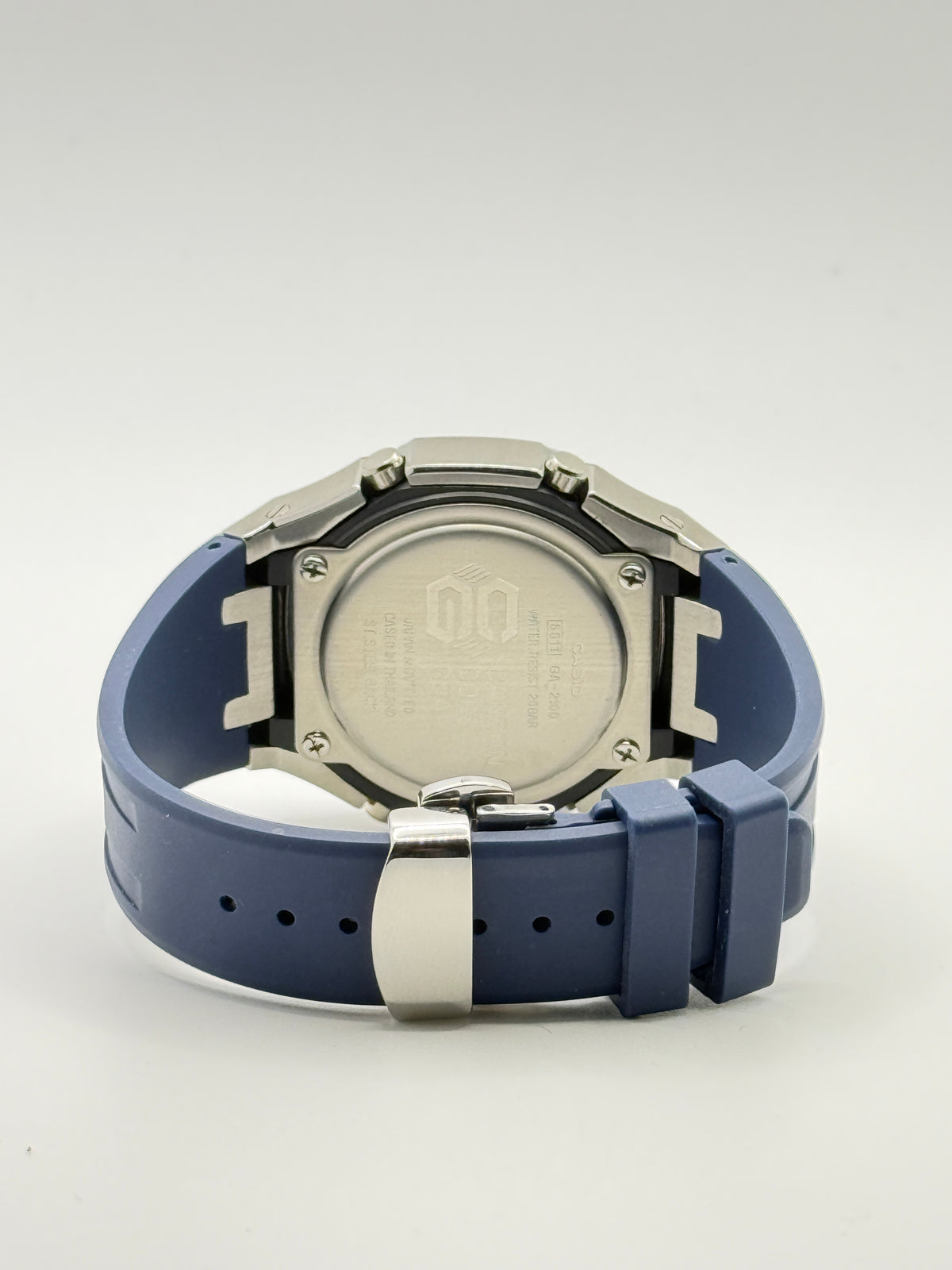 CasiOak G-Shock GA-2100 Custom Mod – Metal Case & Blue FKM Strap